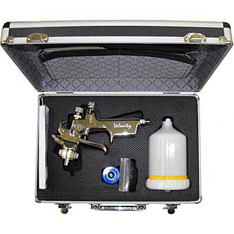 VELOCITY VRP14 GRAVITY SPRAY GUN IN CASE 